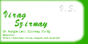 virag szirmay business card